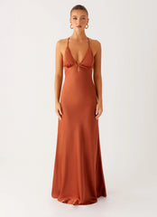 Sundowner Maxi Dress - Rust