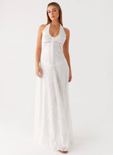Ember Valley Cotton Maxi Dress - Ivory