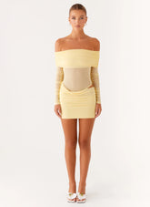 No Doubt Mini Dress - Yellow