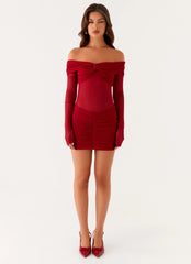 Jules Mini Dress - Raspberry