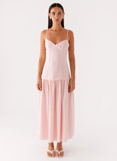 Found You Midi Dress - Pink