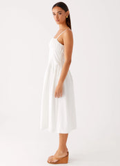 Phillipa Midi Dress - White