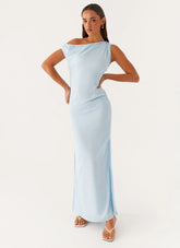 Dinner Date Maxi Dress - Blue