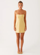 Yulina Mini Dress - Yellow