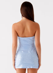 Martini Mini Dress - Blue